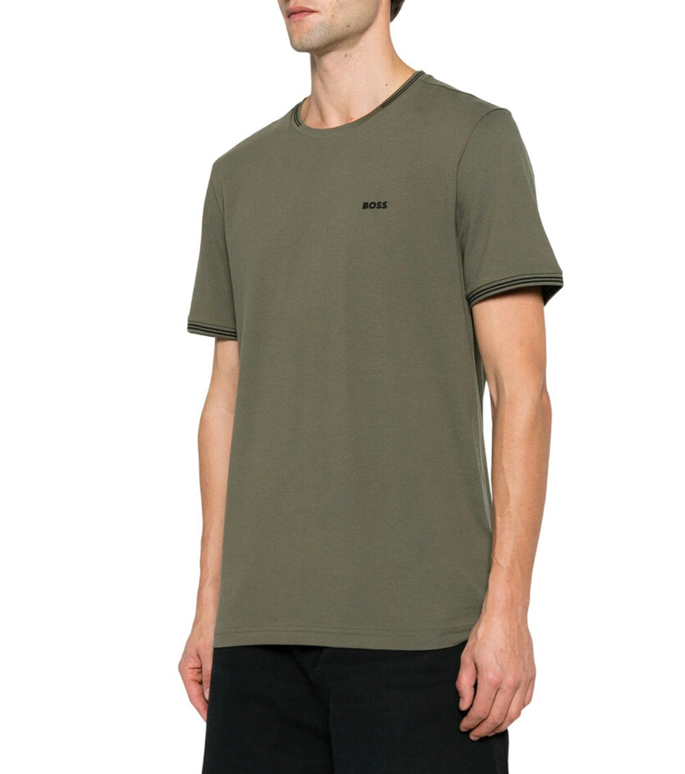 Olive Crew Neck T-Shirt 2