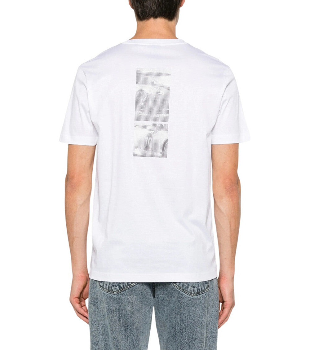 White Crew Neck T-Shirt 3