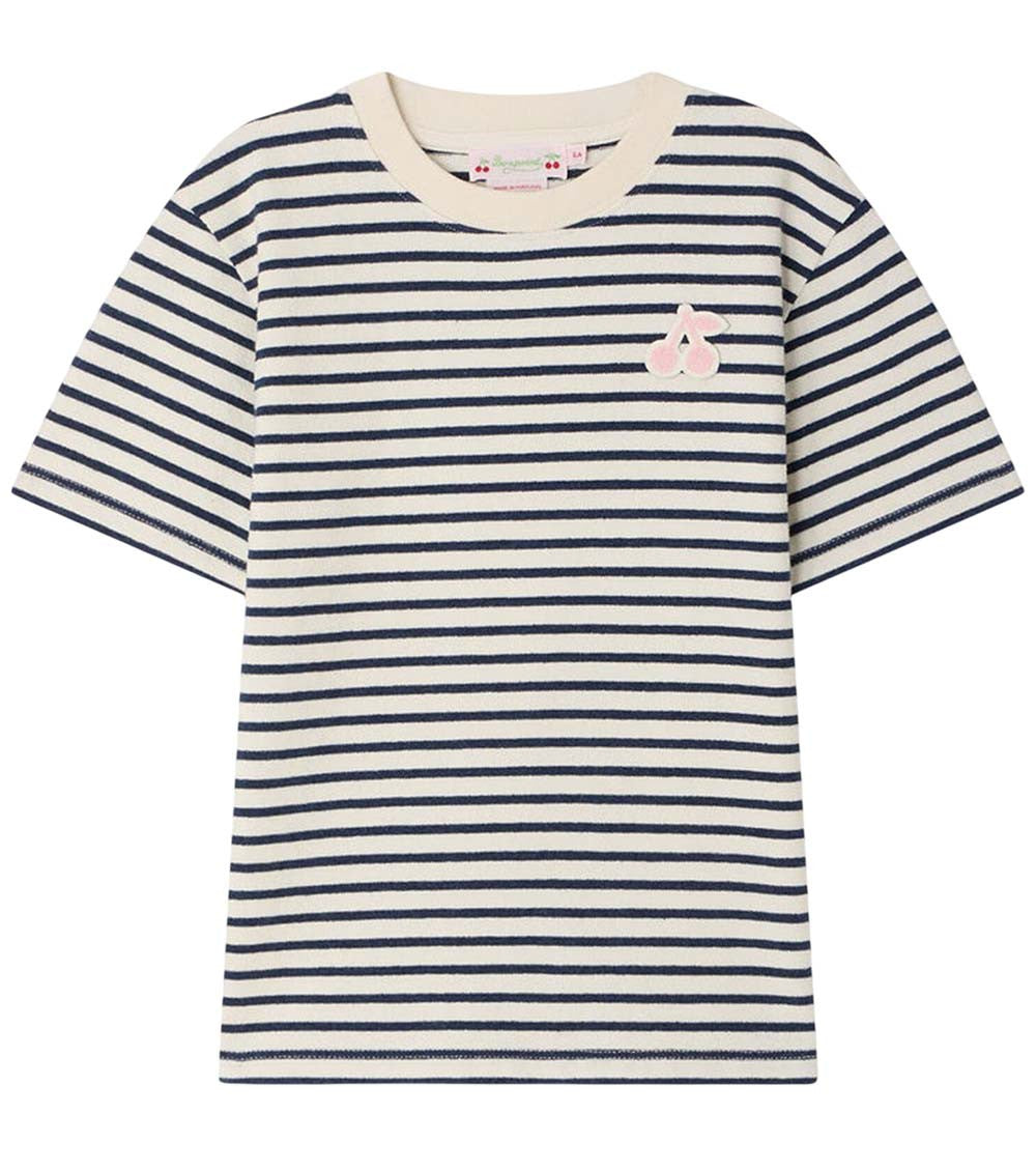 Girls Multi Color Striped T-Shirt 1