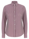 Maroon Tailored Stripes Shirt 1