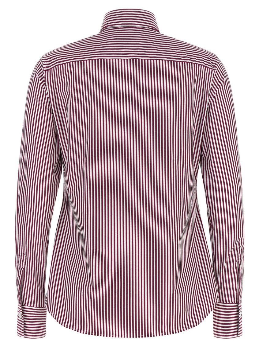 Maroon Tailored Stripes Shirt 2
