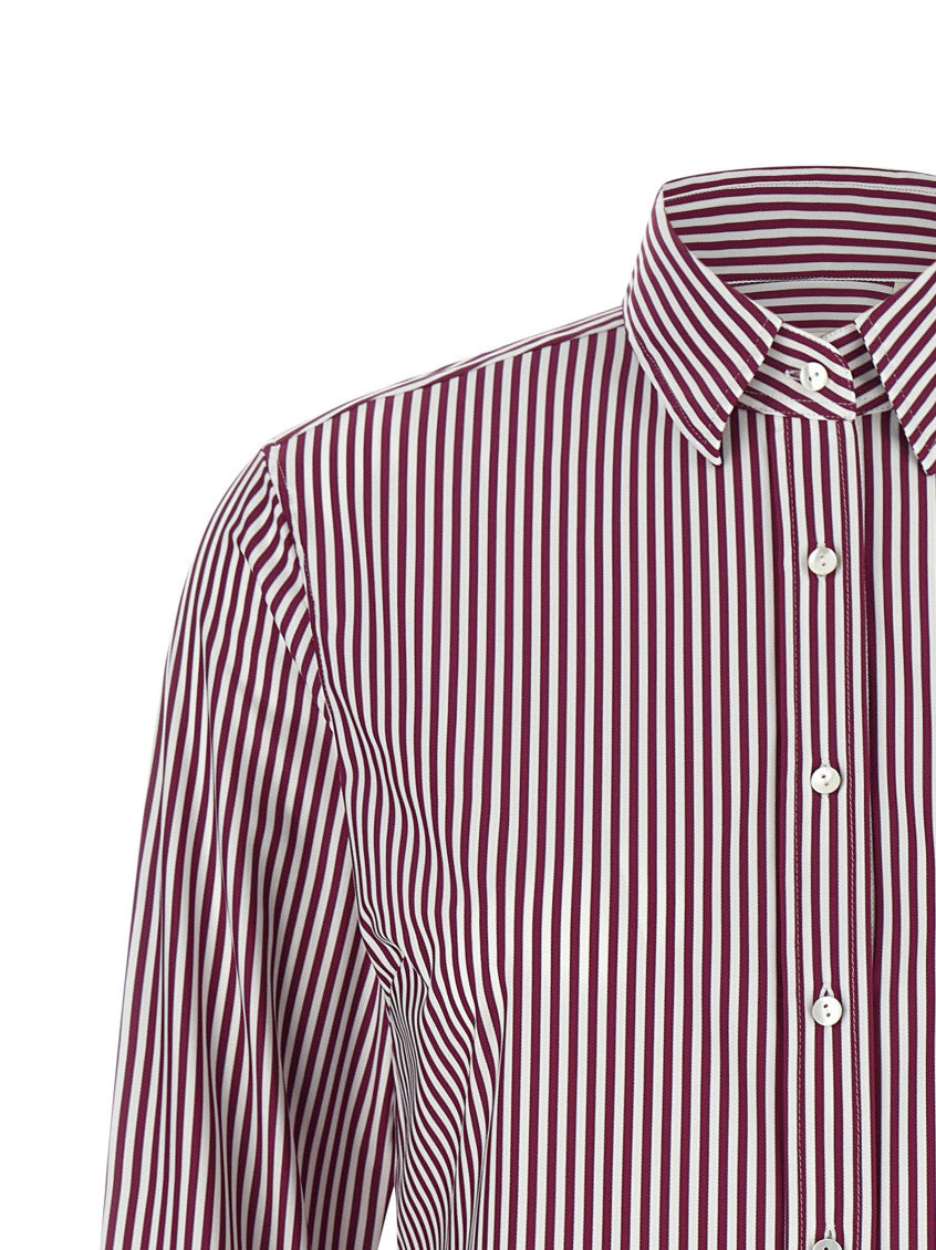Maroon Tailored Stripes Shirt 3