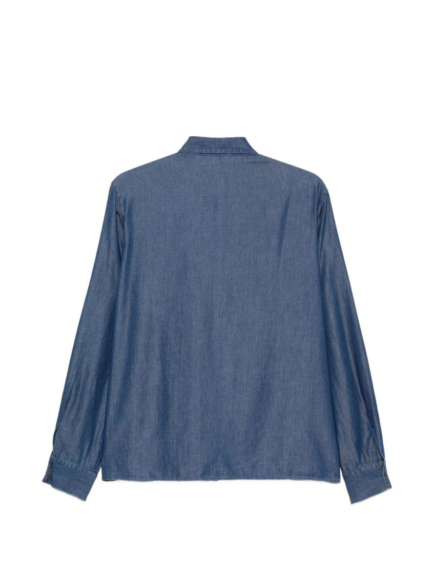 Blue Regular Solid Shirt 2