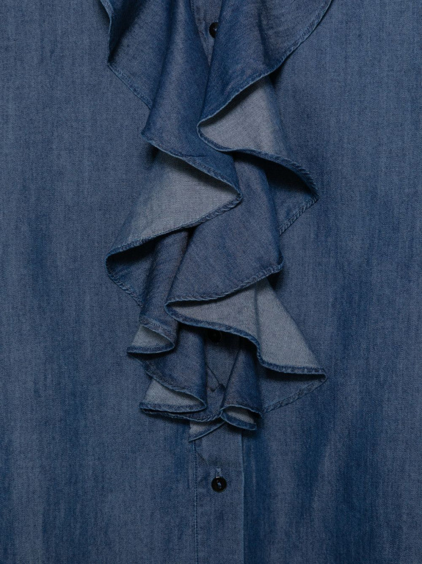Blue Regular Solid Shirt 3