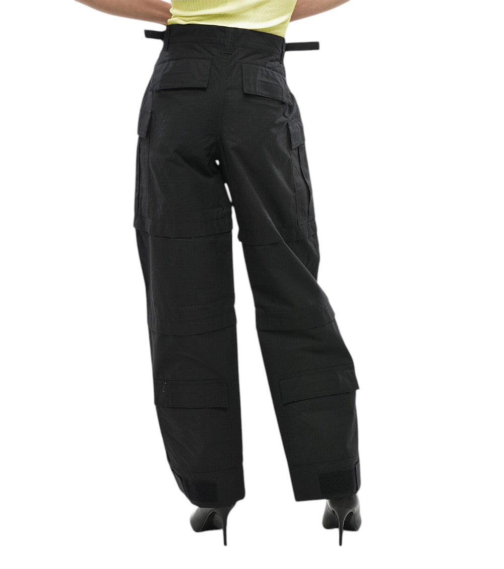 Black Relaxed Cargos Pant 2
