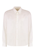 White Regular Embroidered Shirt 1