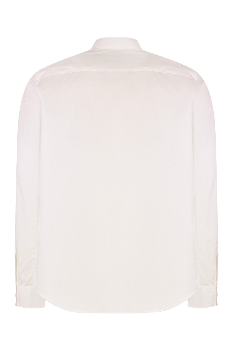 White Regular Embroidered Shirt 2
