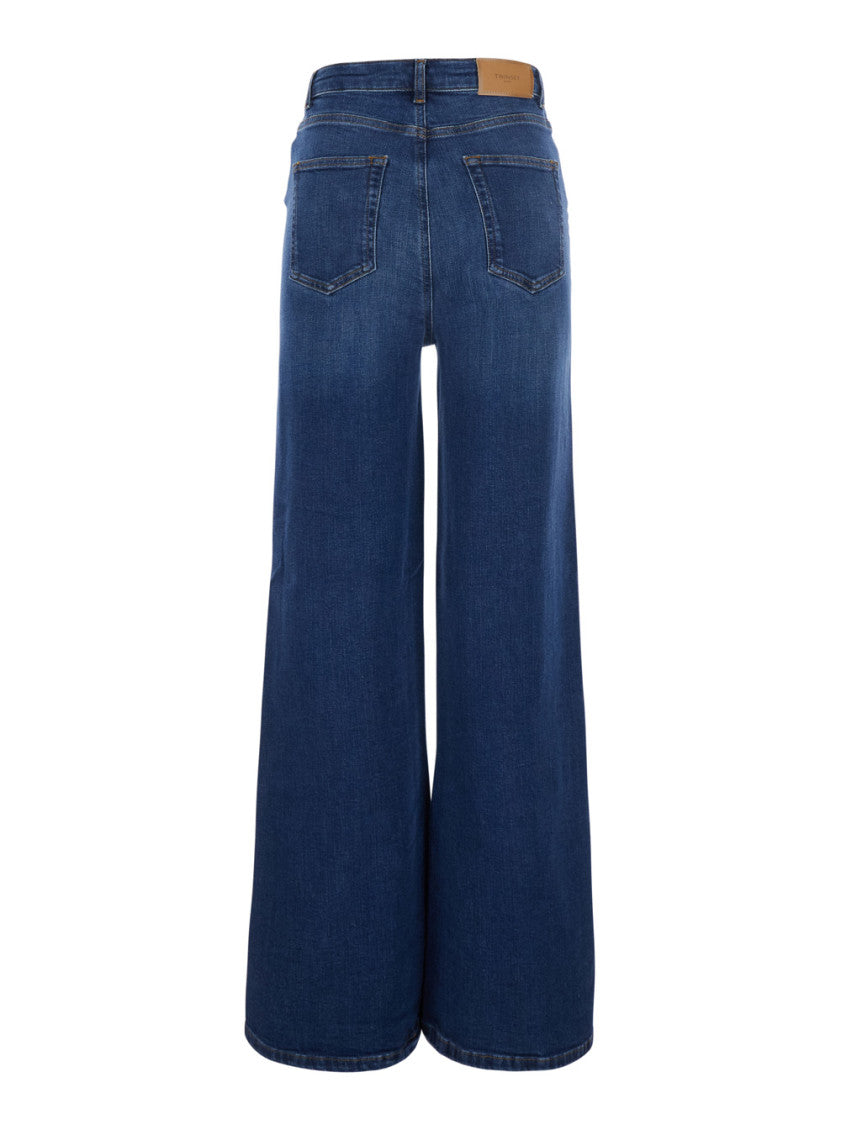 Blue Relaxed High Rise Jeans 2