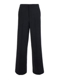 Black Regular Flat Front Pant 1
