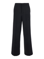 Black Regular Flat Front Pant 1