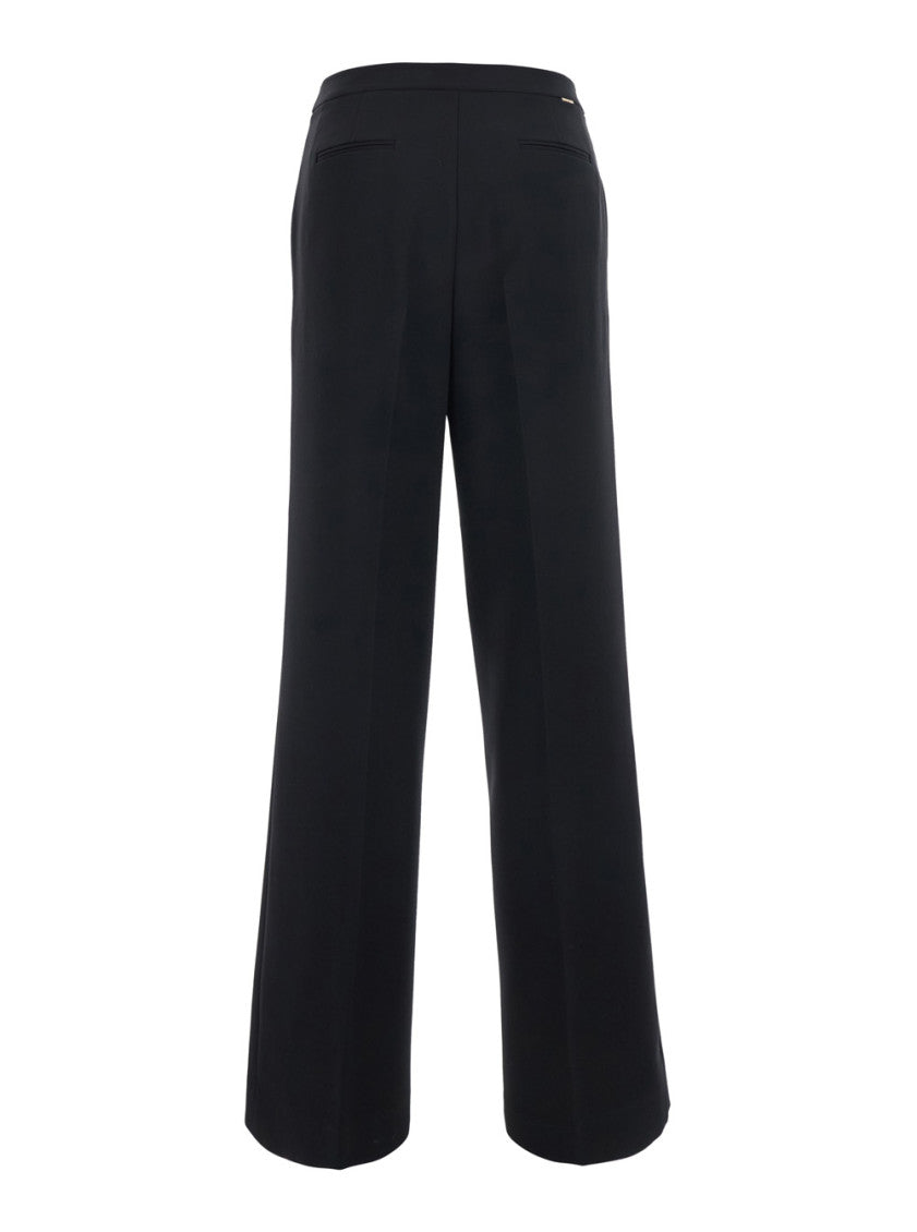 Black Regular Flat Front Pant 2