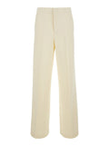 Off White Tailored Flat Front Pant 1