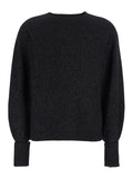 Black Knitted Crew Neck Sweater 1