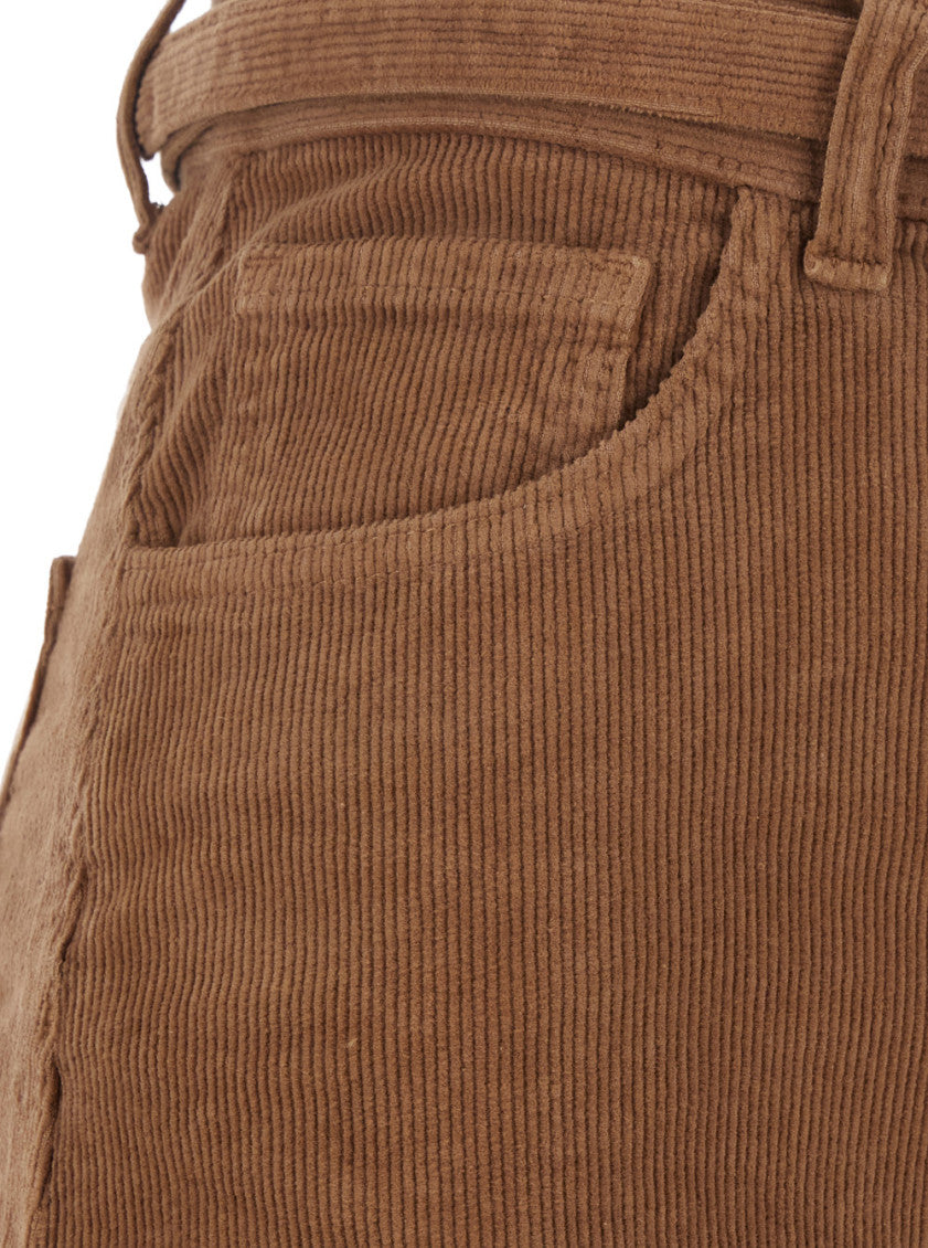 Brown Relaxed Flat Front Pant 3