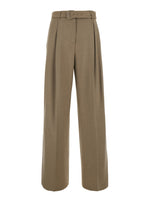 Beige Tailored Pleated Pant 1