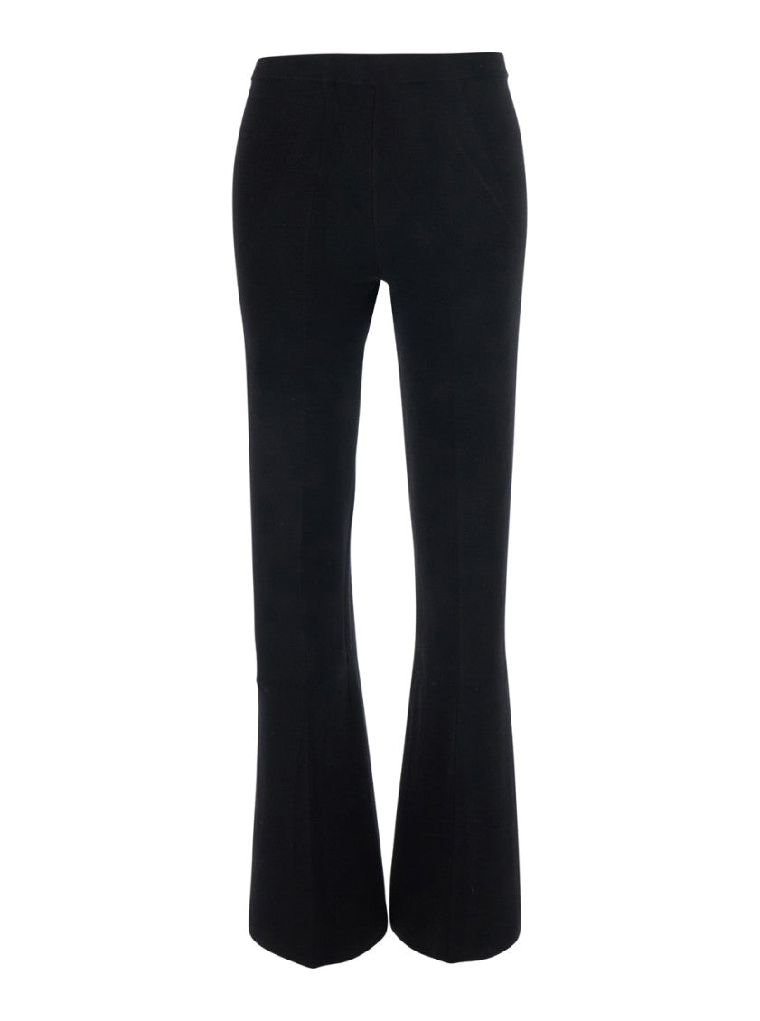 Black Regular Flared Pants 1