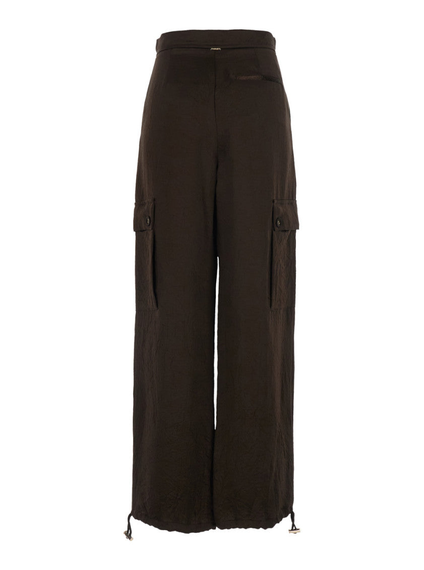 Brown Regular Cargos Pants 2