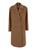 Brown Notched lapel Trench Coat 1