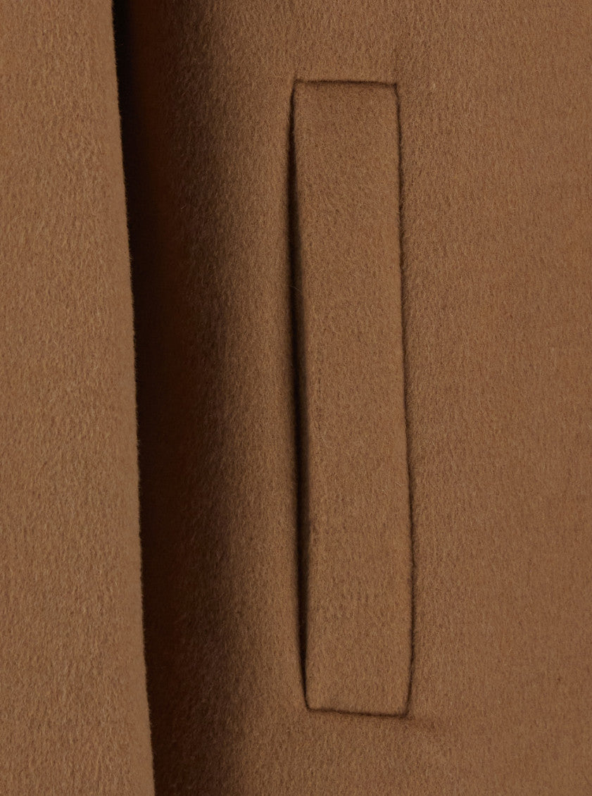 Brown Notched lapel Trench Coat 3