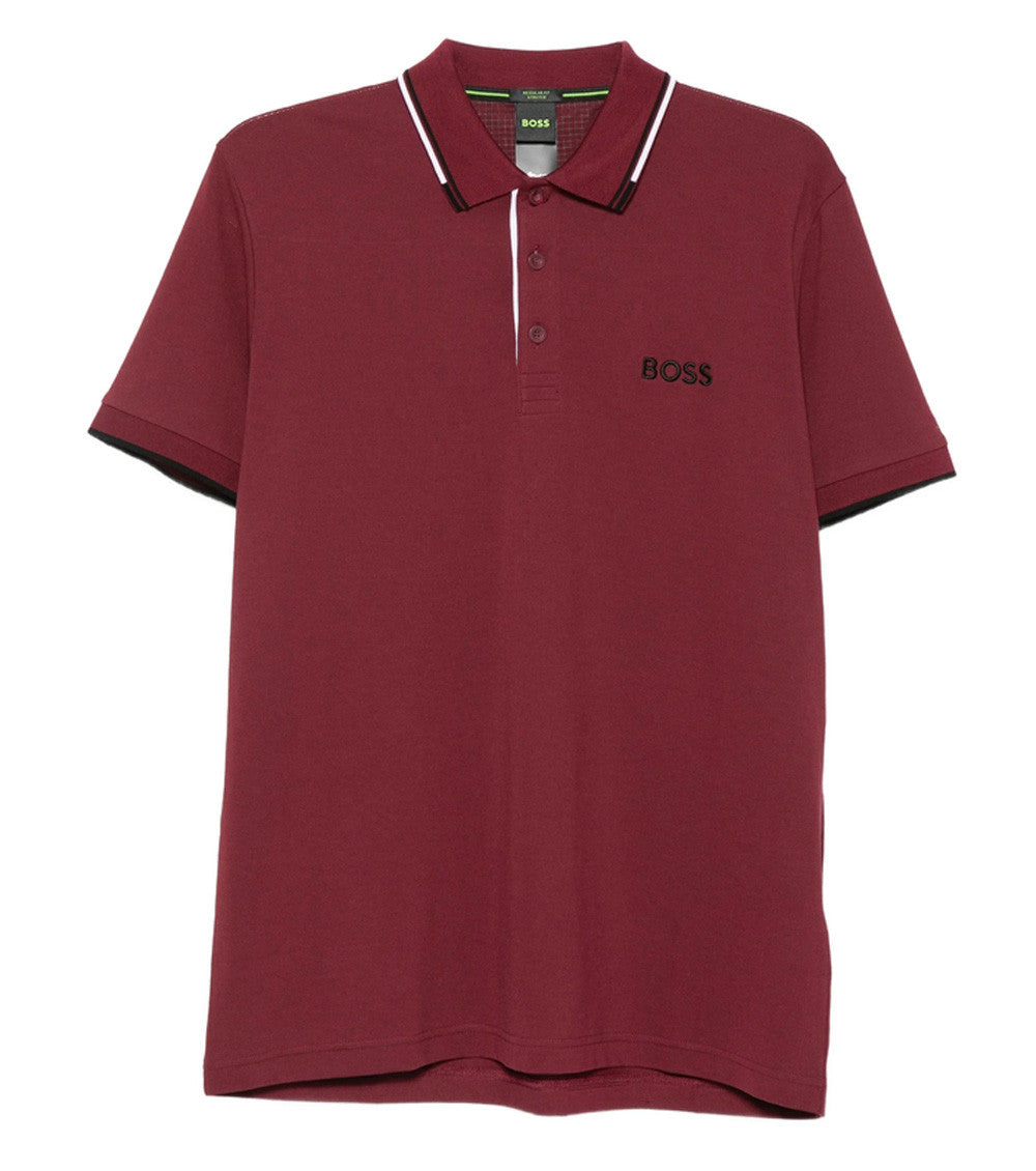 Maroon Shirt Collar Polo 1