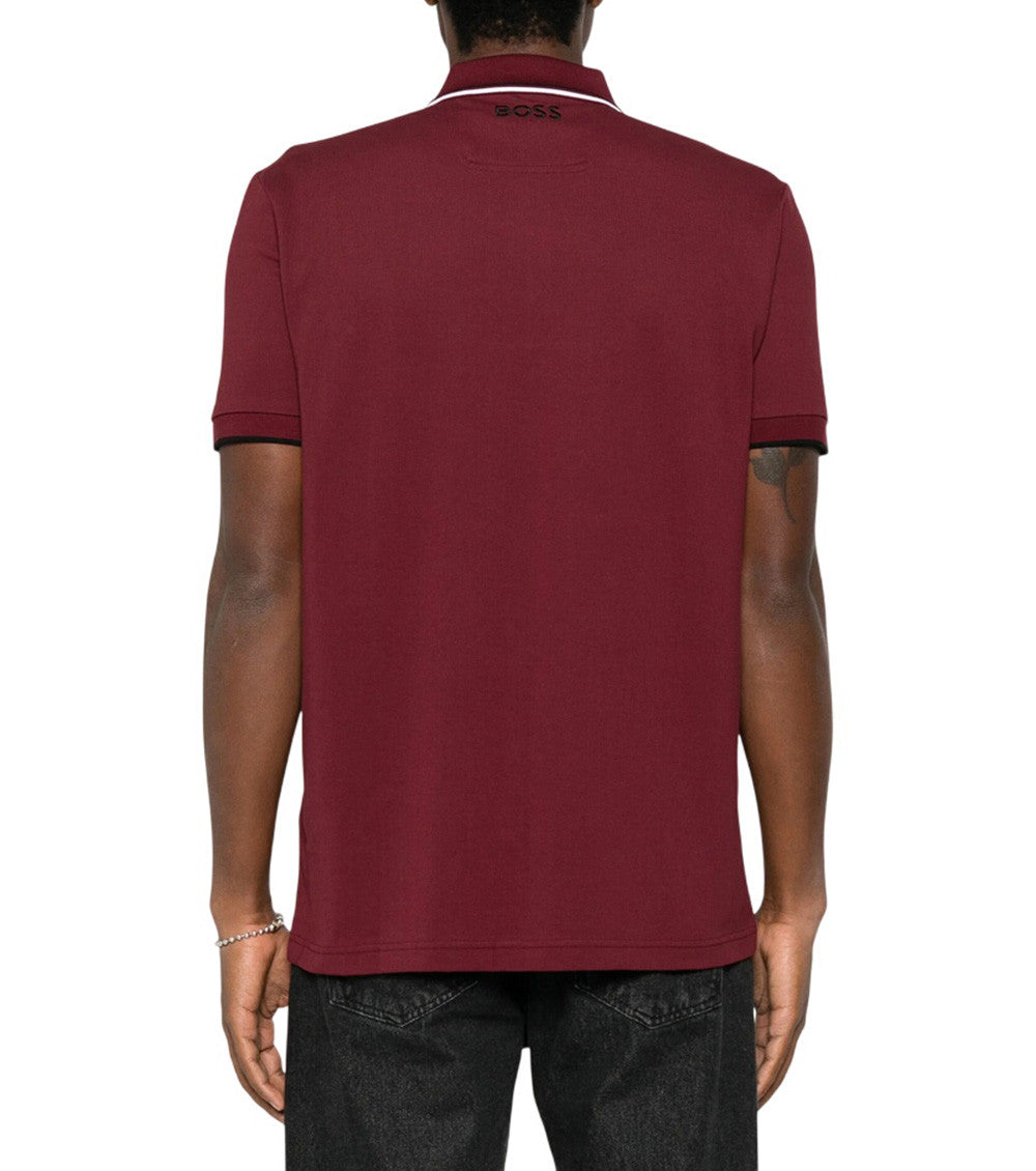 Maroon Shirt Collar Polo 2