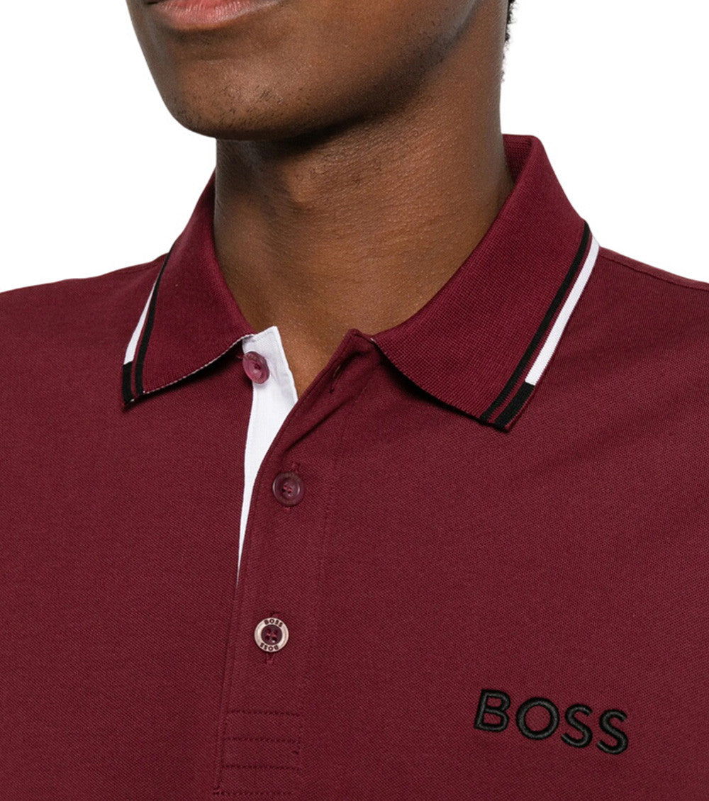 Maroon Shirt Collar Polo 3