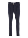 Dark Navy Drawstring Trousers 1