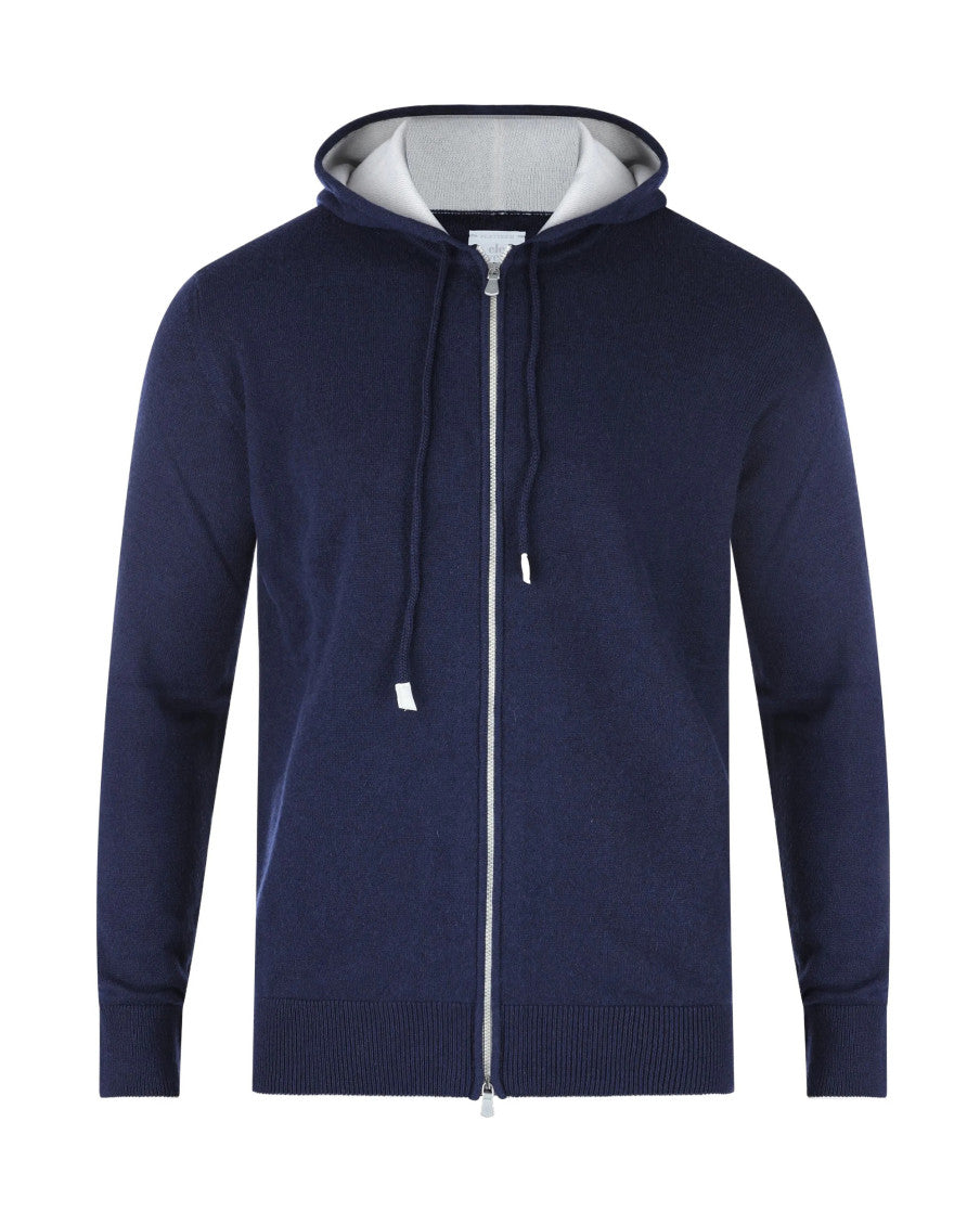 Navy Blue Zip-Up Hoodie 1