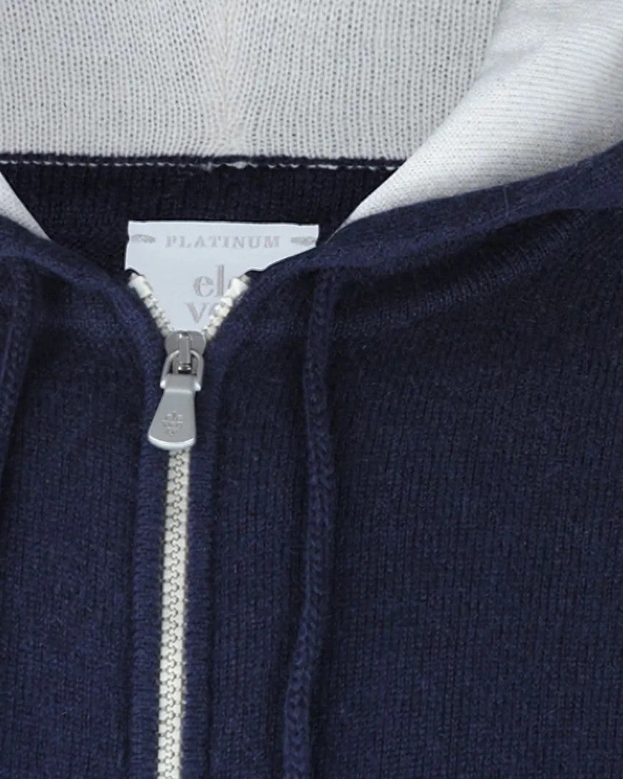 Navy Blue Zip-Up Hoodie 3