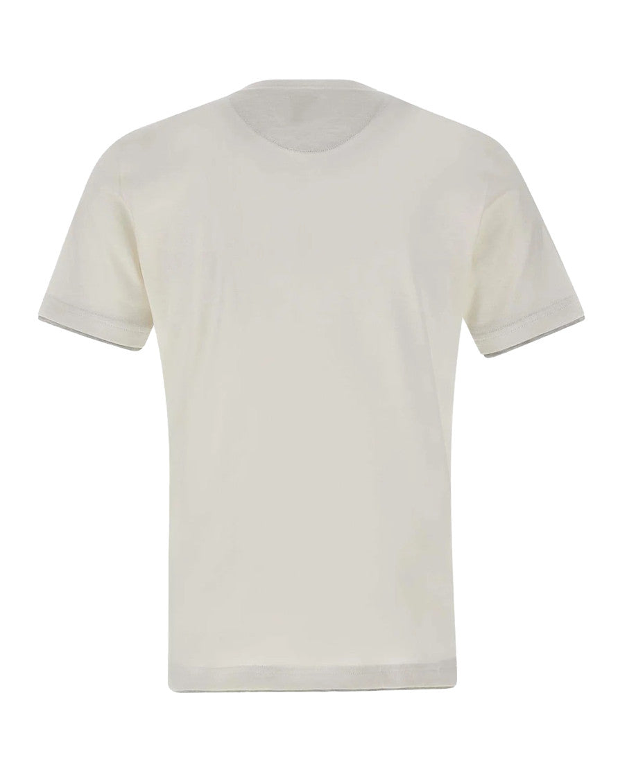 White Crew Neck T-Shirt 2