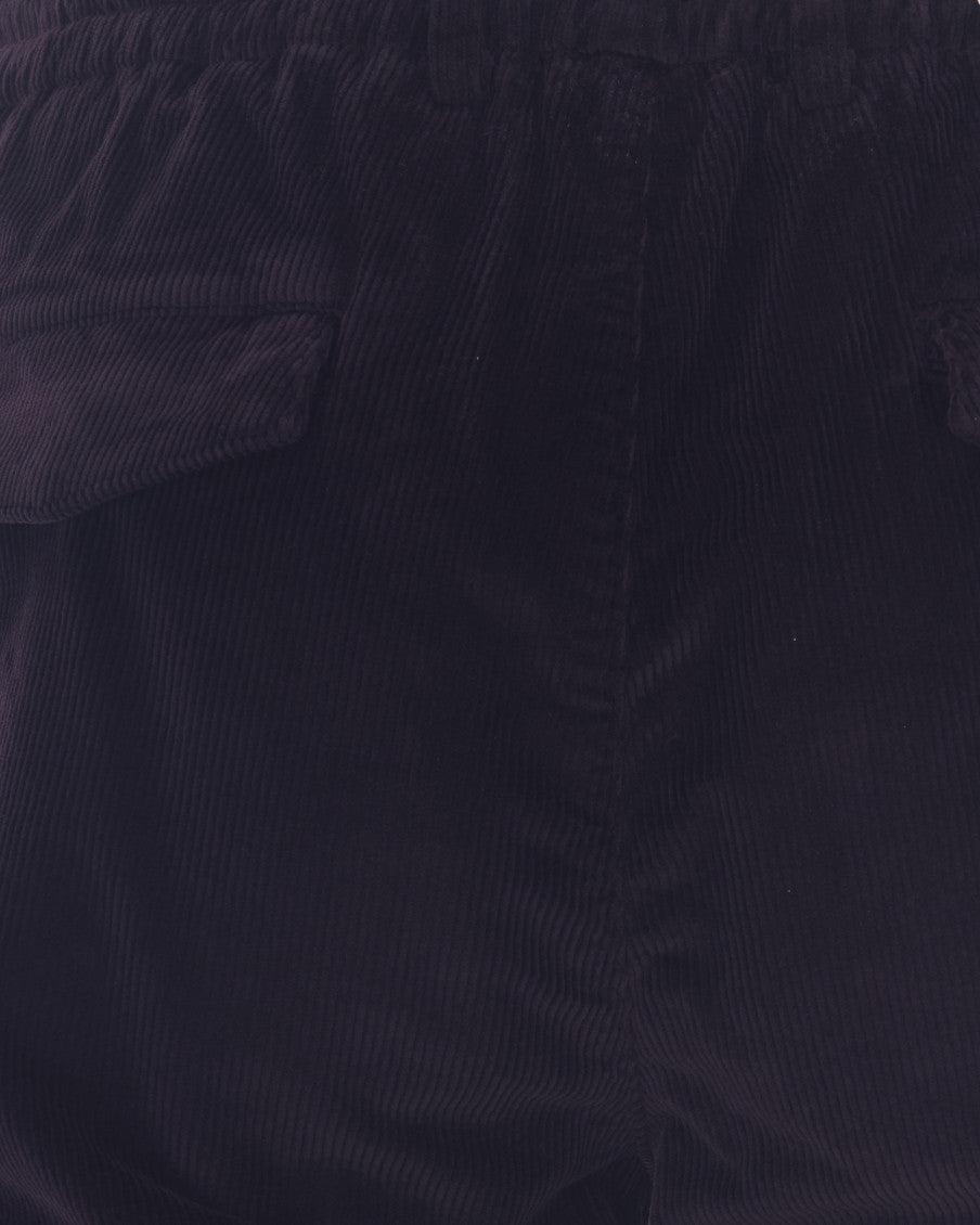 Purple Regular Drawstring Pants 3