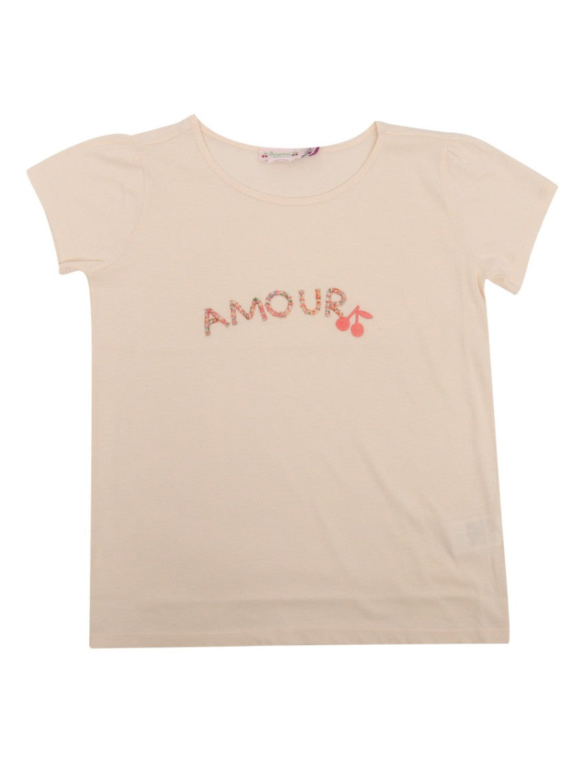 Girls Pink Graphic T-Shirt 1