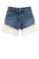 Light Blue Lace Shorts 1