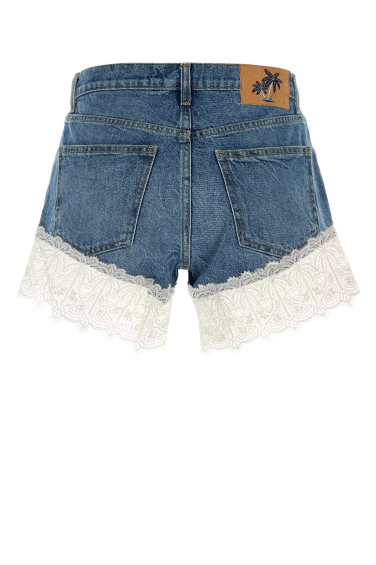 Light Blue Lace Shorts 2