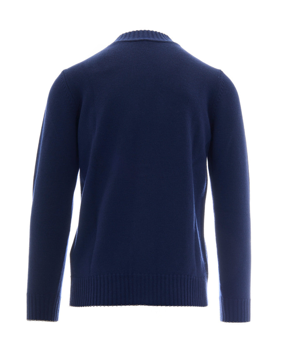 Blue Button-Up Cardigan 2