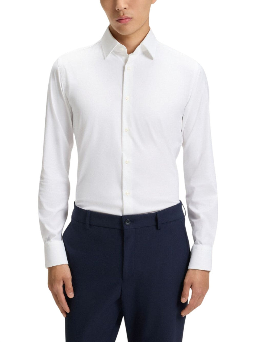 White Slim Solid Shirt 2