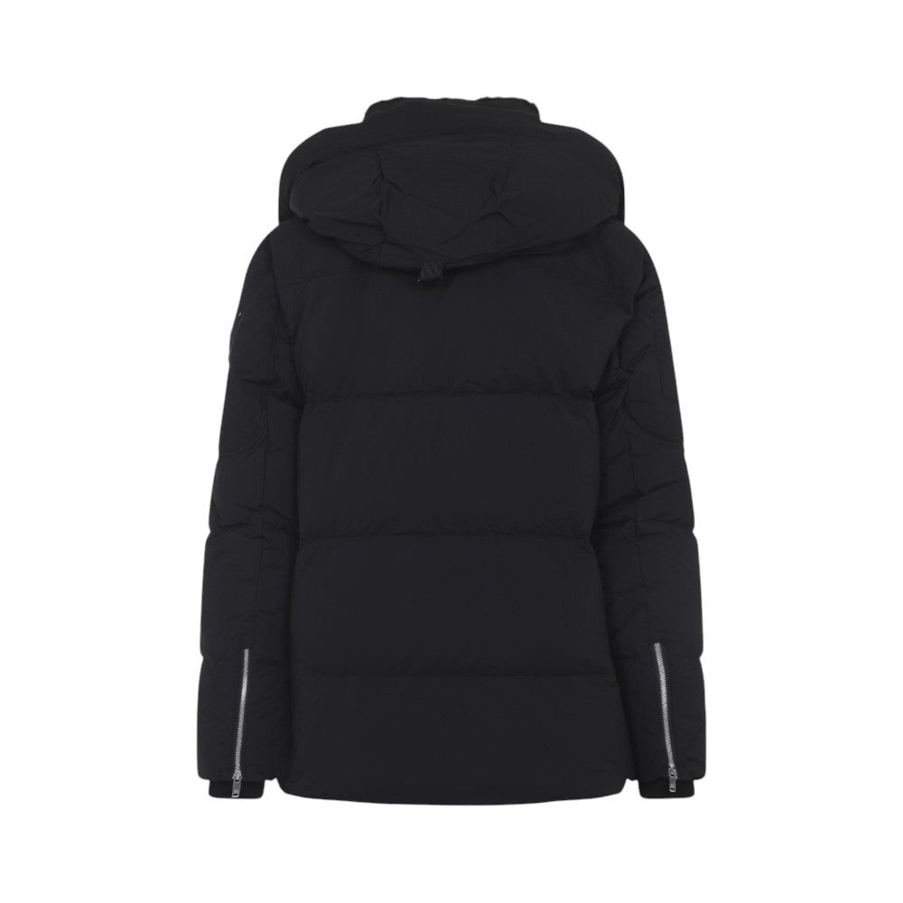 Black Quilted Hood Jacket 2