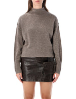 Grey Knitted Turtle Neck Sweater 1