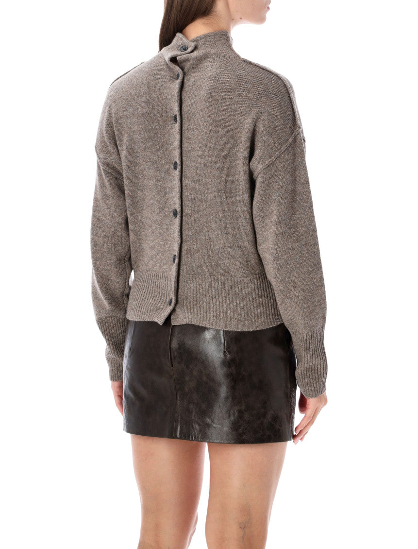 Grey Knitted Turtle Neck Sweater 2