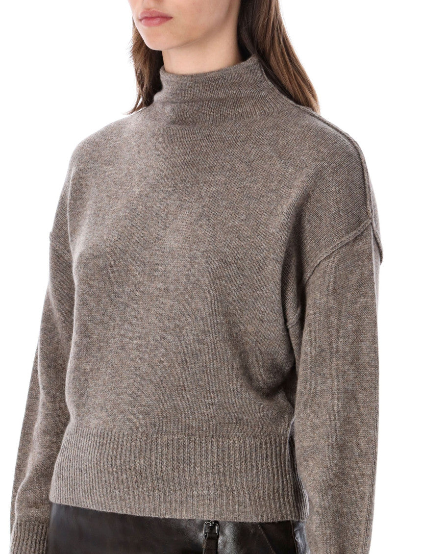 Grey Knitted Turtle Neck Sweater 3