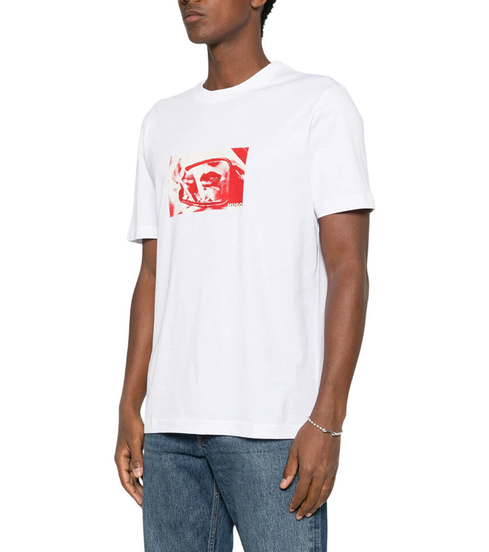 White Graphic Print T-Shirt 2