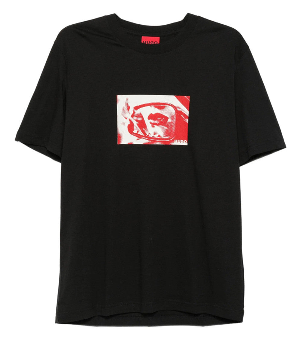 Black Graphic Print T-Shirt 1