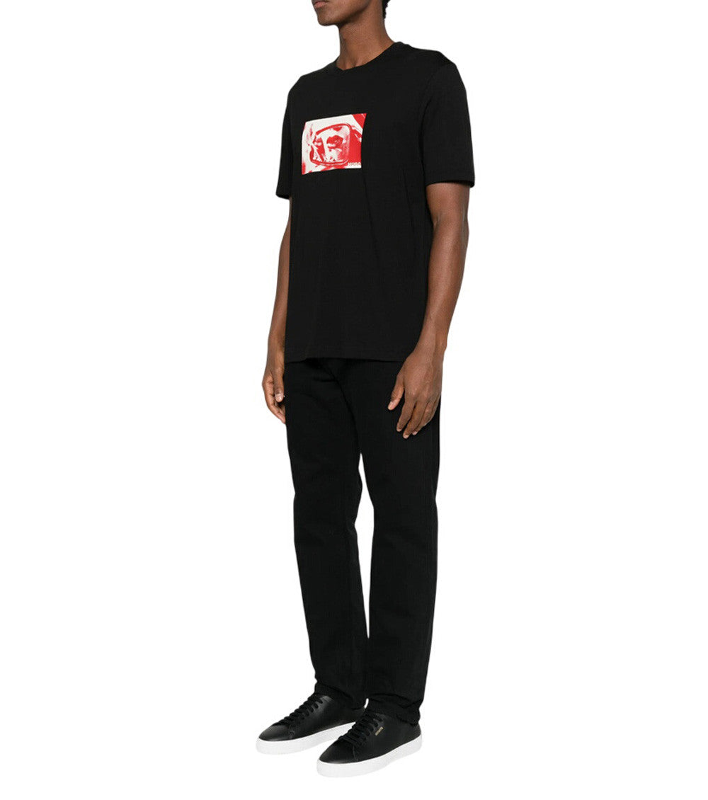 Black Graphic Print T-Shirt 3