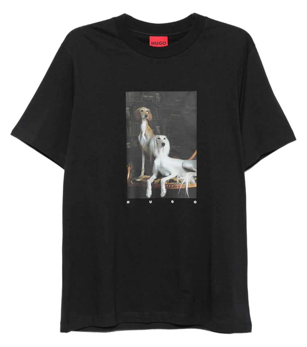 Black Graphic Print T-Shirt 1