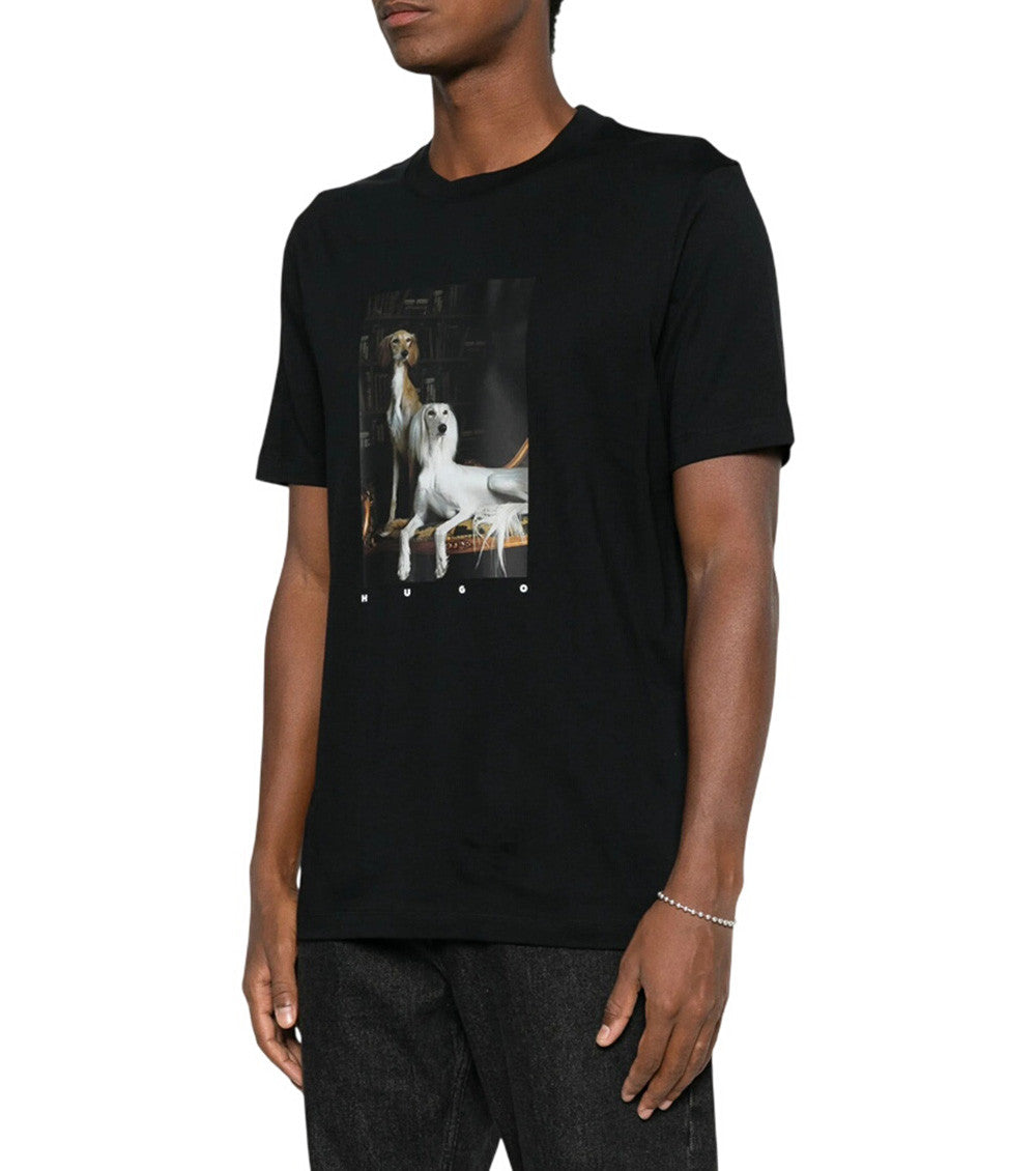 Black Graphic Print T-Shirt 2