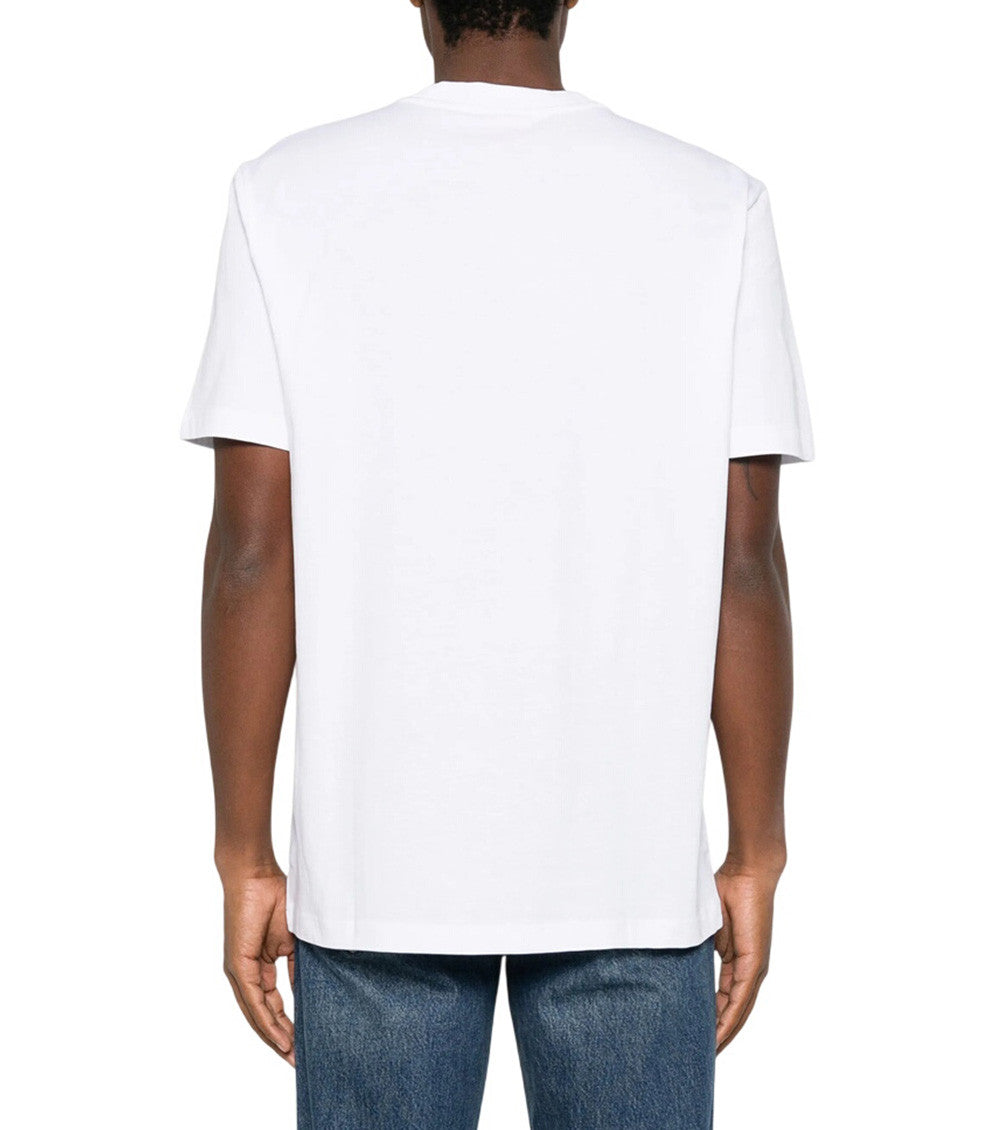 White Relaxed Printed T-Shirt 3