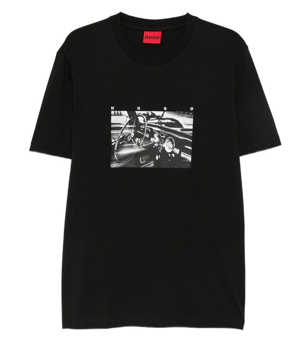 Black Graphic Print T-Shirt 1