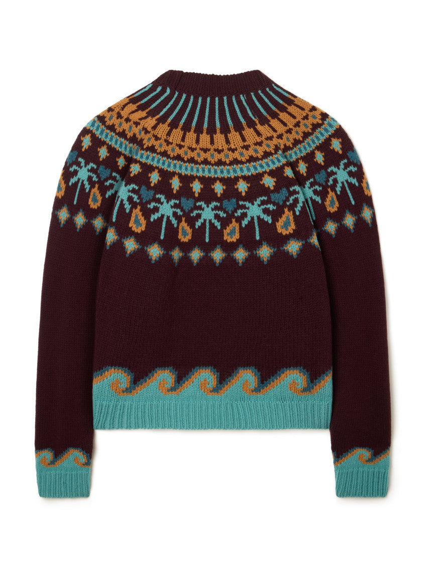 Dark Brown Crew Neck Sweater 2