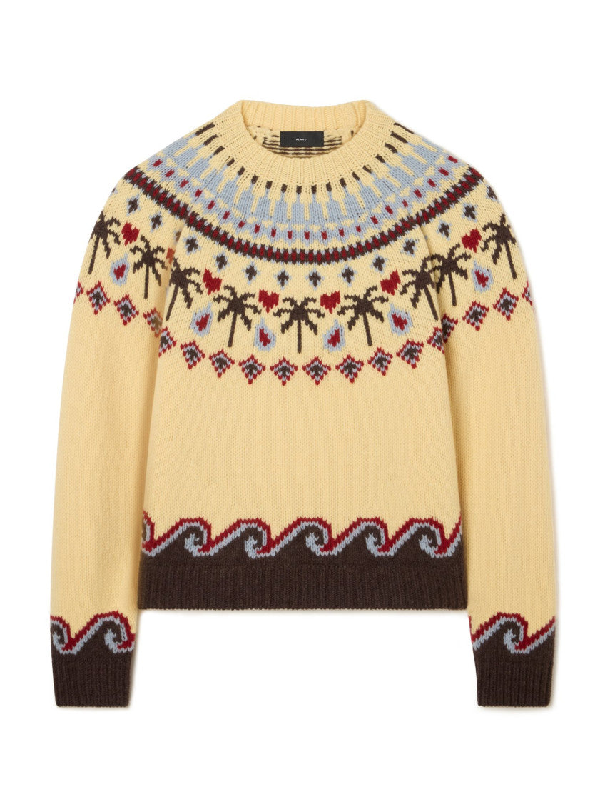 Yellow Crew Neck Sweater 1