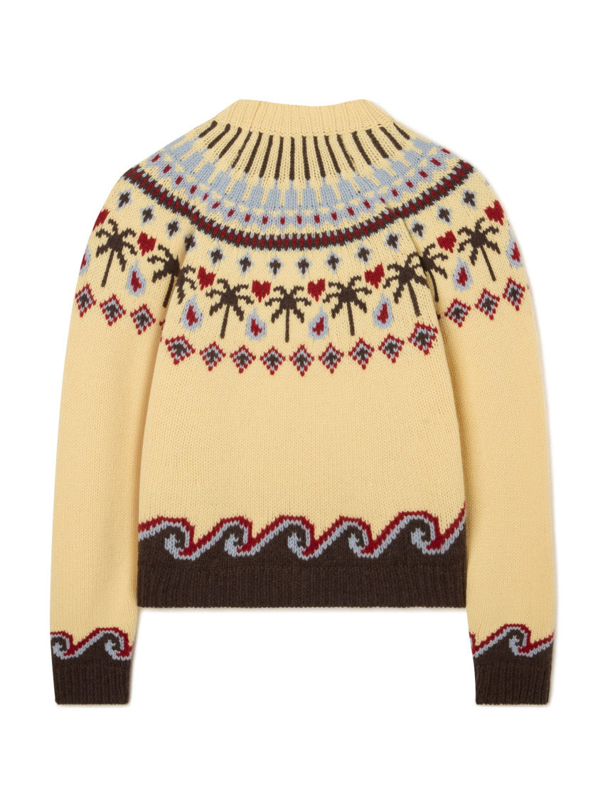 Yellow Crew Neck Sweater 2